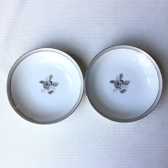 Vintage Fred Roberts Smokey Rose Small Dessert Bowls Japan San Francisco 2 Set - Picture 1 of 12